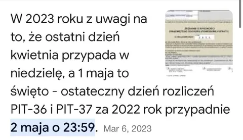 Ostateczny dzień rozliczeń PIT