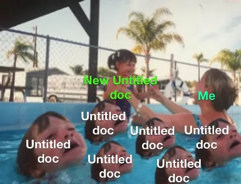 Too Many Untitled Documents