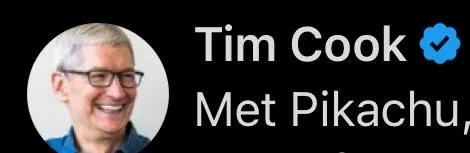Tim Cook Met Pikachu
