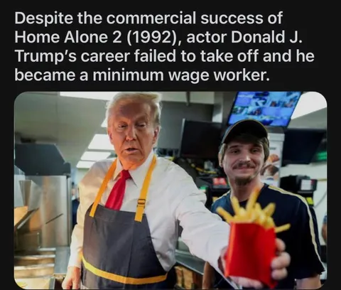 Trump Becomes a Minimum Wage Worker