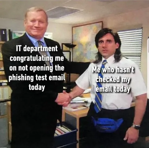 IT Department Congratulates Me