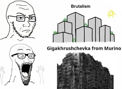 Brutalism Versus Gigakhrushchevka
