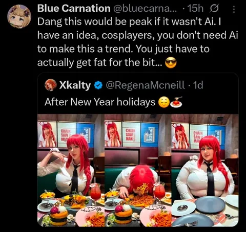 Cosplayer After New Year Holidays