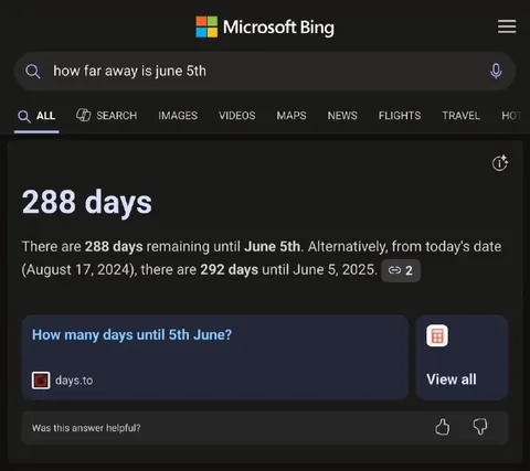 How Far Away Is June 5th