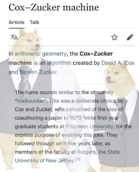 Cox–Zucker Machine Obscenity Joke