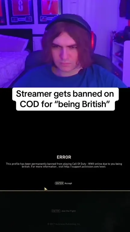 Streamer Banned for Being British
