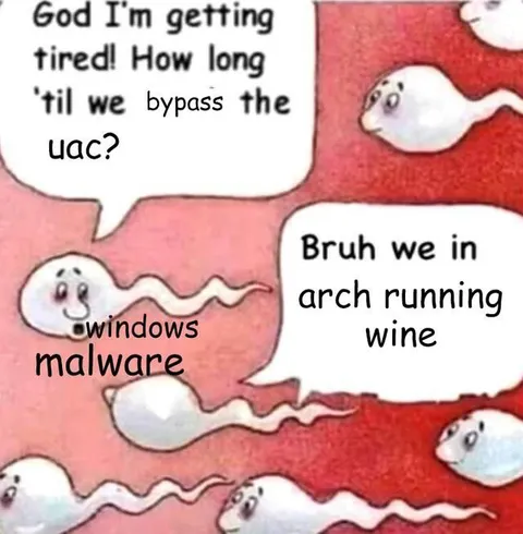 Arch Running Wine to Bypass UAC