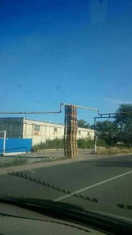 Лестница из поддонов