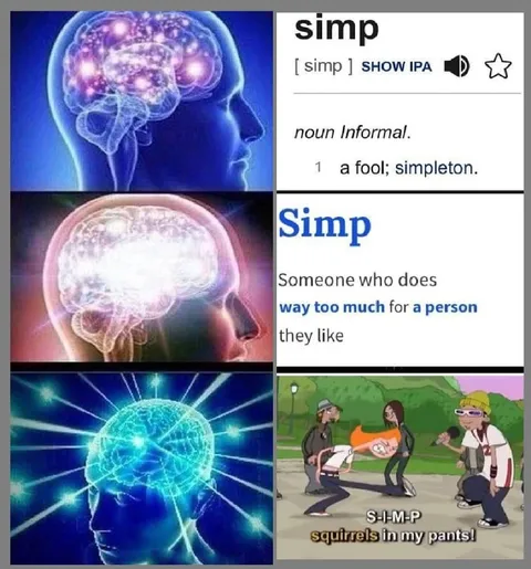 Expanding Brain Simp Definition