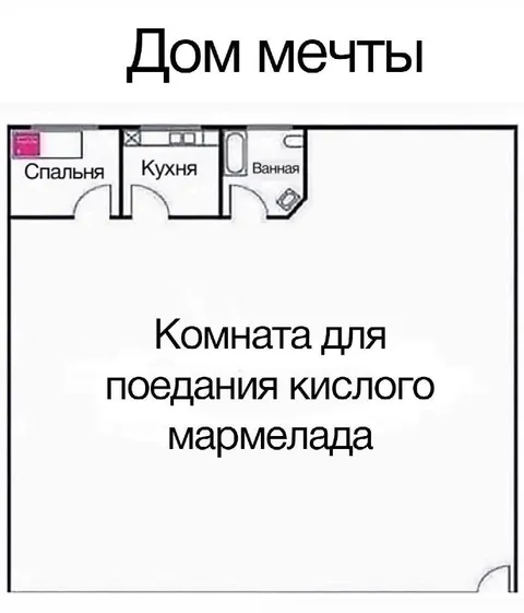 Дом мечты с комнатой для мармелада