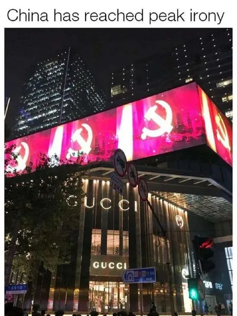 China Reaches Peak Irony