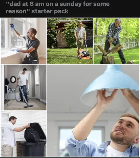 Dad at 6 AM Starter Pack
