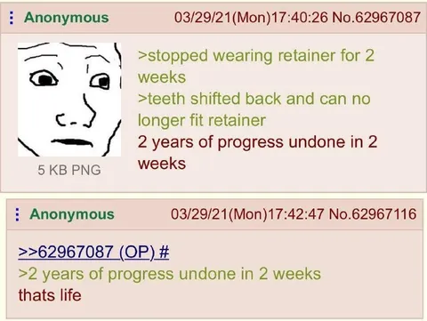 Two Years of Progress Undone