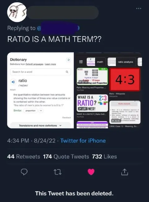 Ratio Is a Math Term