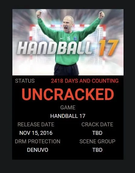 Handball 17 Still Uncracked
