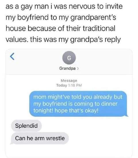 Grandpa Welcomes Boyfriend