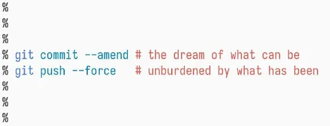 Git Force Push Dream