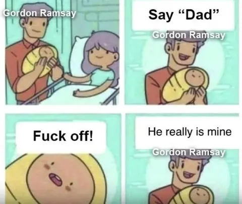 Gordon Ramsay Baby Says Dad