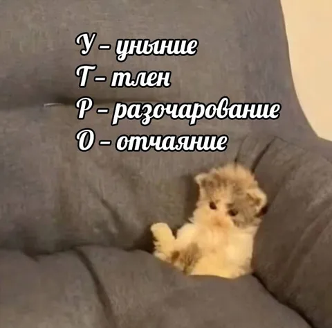УТРО уныния и отчаяния