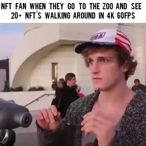 NFT Fan Sees Walking NFTs