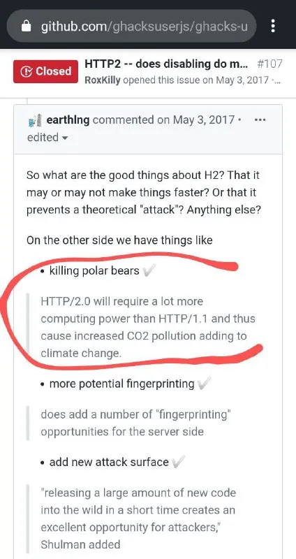 HTTP2 Killing Polar Bears