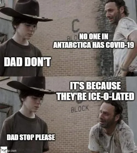 Antarctica Ice-O-Lated Pun