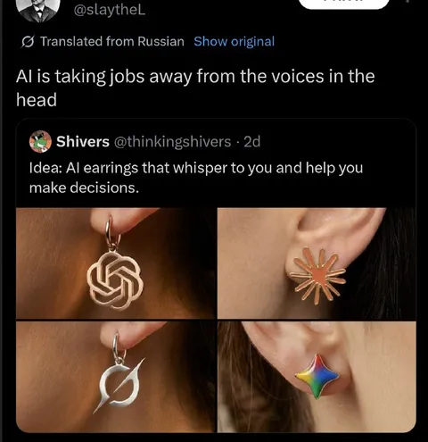 AI Earrings Replace Inner Voices