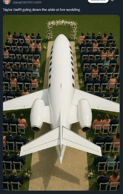Taylor Swift Wedding Airplane