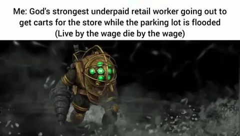 Underpaid Worker Faces Flooded Parking Lot