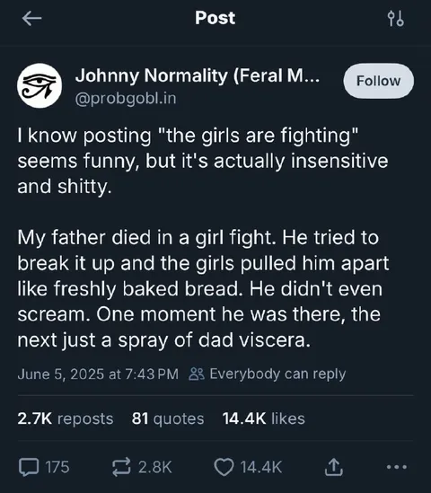 Dad Dies in a Girl Fight