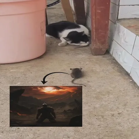 Кот выходит на охоту
