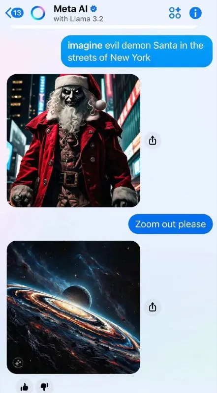 Evil Demon Santa Zoomed Out