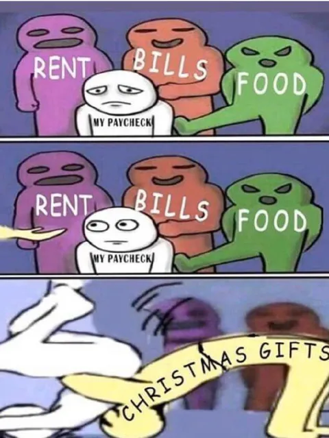 My Paycheck Christmas Gifts