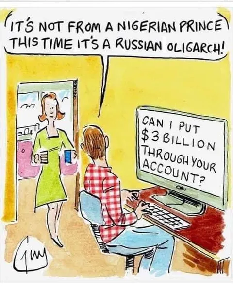 Russian Oligarch Scam Transfer