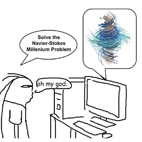 Navier-Stokes Problem Overwhelms Computer