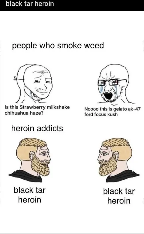 Weed Smokers vs Heroin Addicts