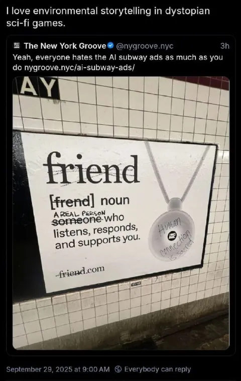 Friend Advertisement in the Subway