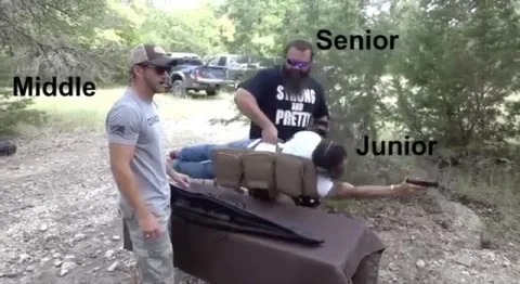 Middle Senior Junior Teamwork