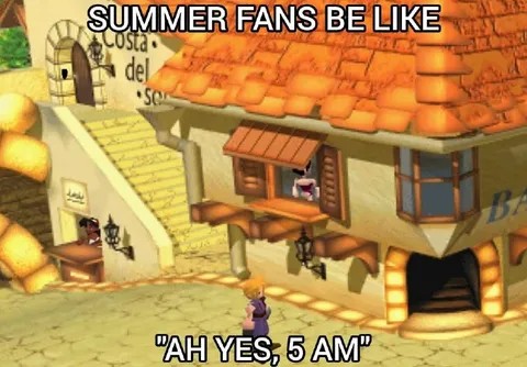 Summer Fans at 5 AM