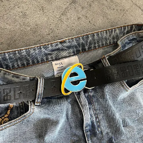 Internet Explorer Belt Buckle