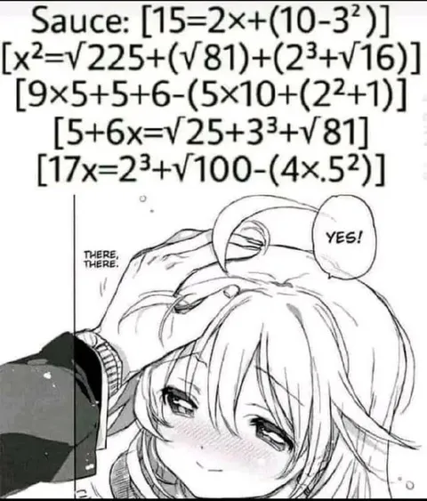 Anime Girl Solves Sauce Equations