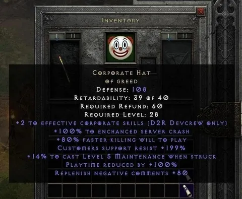 Corporate Hat of Greed