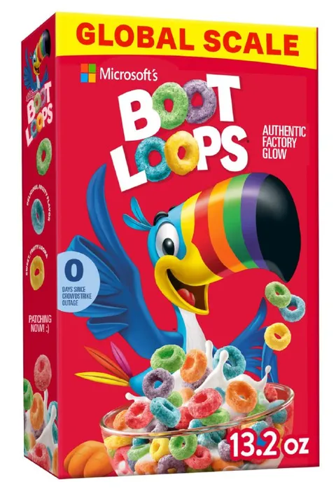 Microsoft Boot Loops Cereal