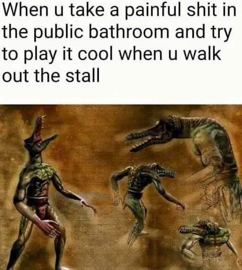 Playing It Cool After a Painful Shit