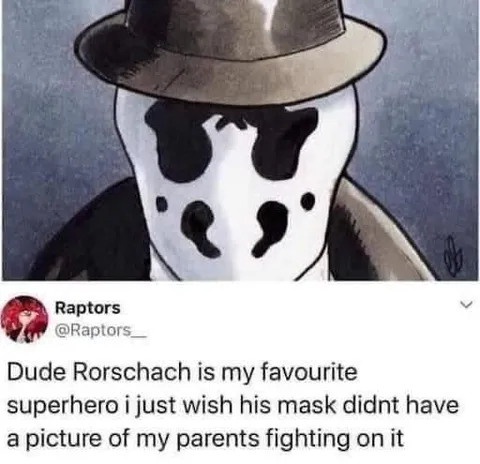 Rorschach’s Parents Fighting Mask