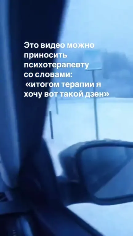 Дзен на заснеженной дороге