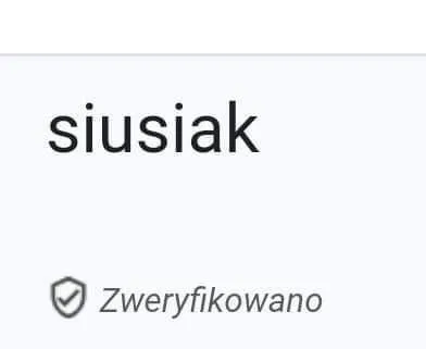 Zweryfikowany siusiak