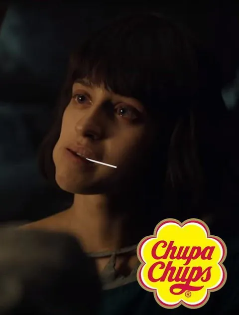 Girl with a Chupa Chups