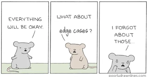 Everything Will Be Okay Except Edge Cases