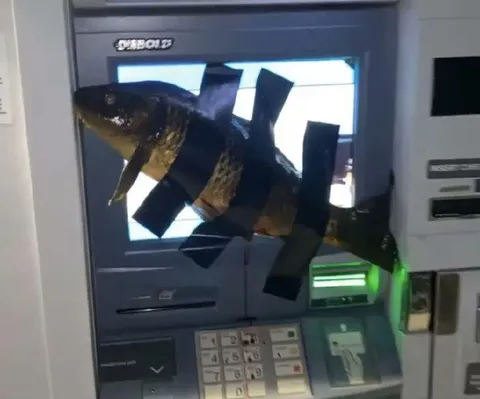Рыба на банкомате
